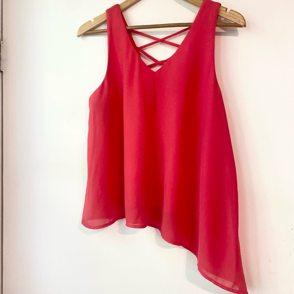 Monteau pink blouse tank top